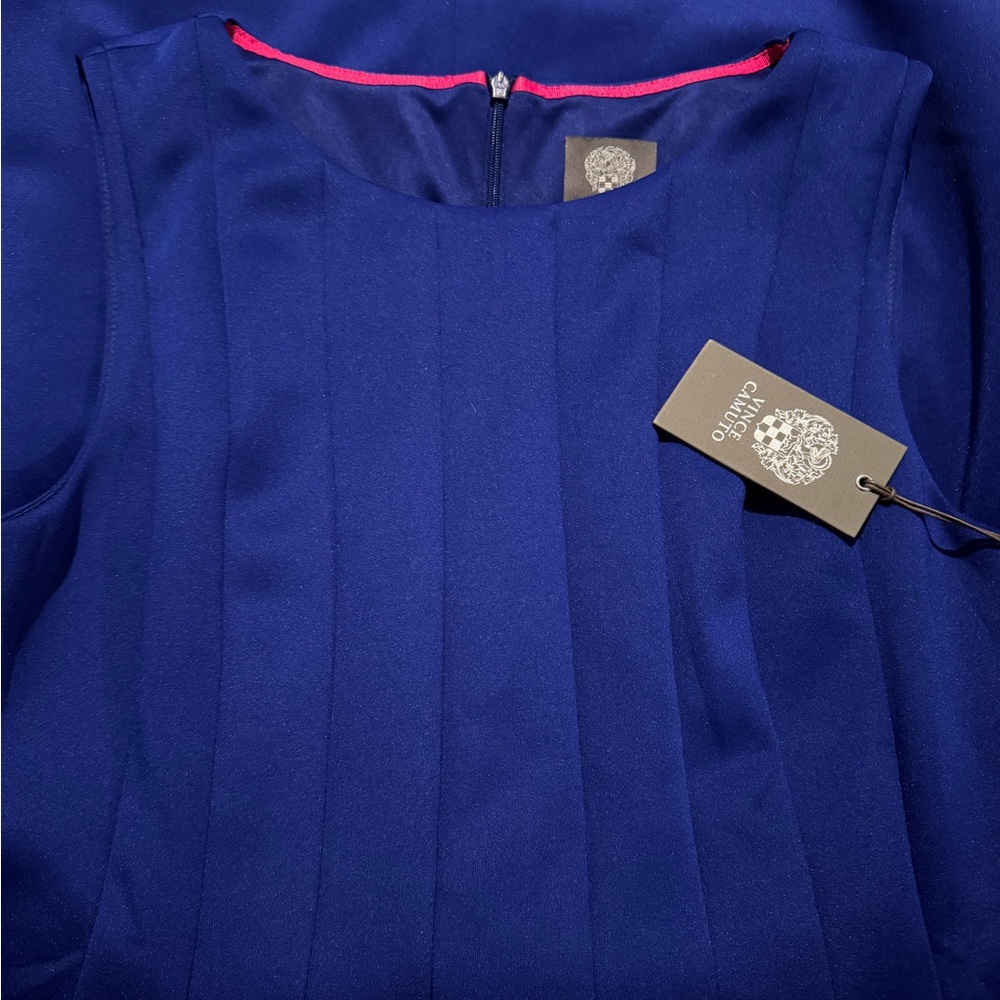 Blue Sleeveless Midi Dress